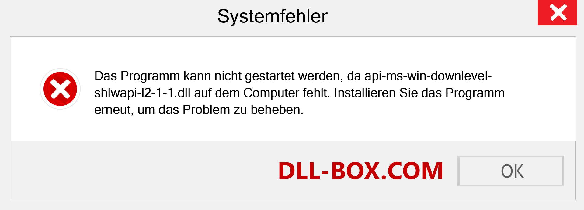 api-ms-win-downlevel-shlwapi-l2-1-1.dll-Datei fehlt?. Download für Windows 7, 8, 10 - Fix api-ms-win-downlevel-shlwapi-l2-1-1 dll Missing Error unter Windows, Fotos, Bildern